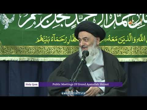 🔸نشست های روزانه با آیت الله العظمی سید صادق حسینی شیرازی دام ظله