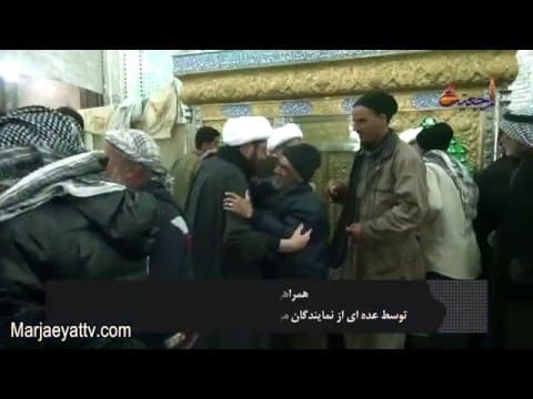 افق مرجعیت- سخنرانی حجت الاسلام والمسلمین سید جعفر شیرازی در جمع گروههای مختلف زائران عراقی
